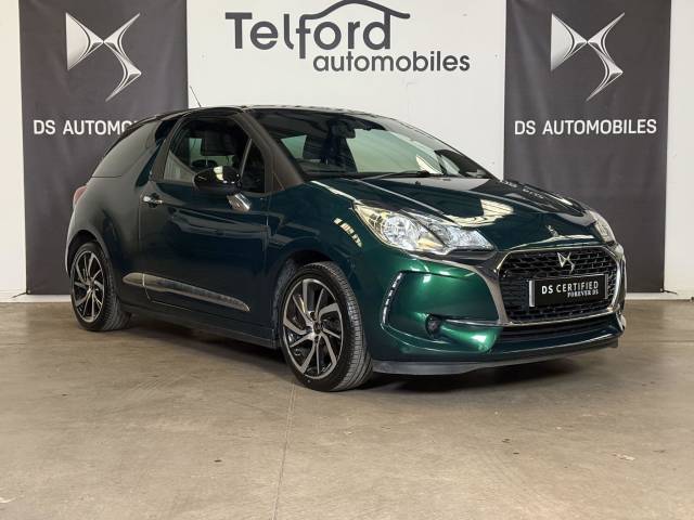 DS AUTOMOBILES DS 3 1.2 PureTech 82 Connected Chic 3dr Hatchback Petrol GREEN